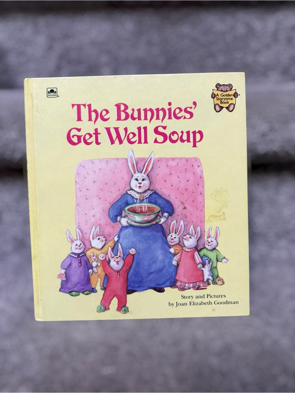 Vintage 1987 First Edition The Bunnies Get Well Soup Golden Storytime Book Retro